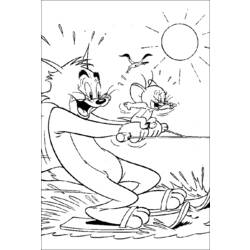 Dessin à colorier: Tom et Jerry (Dessins Animés) #24288 - Coloriages à Imprimer Gratuits