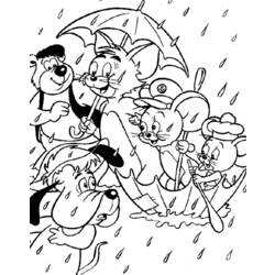Dessin à colorier: Tom et Jerry (Dessins Animés) #24300 - Coloriages à Imprimer Gratuits