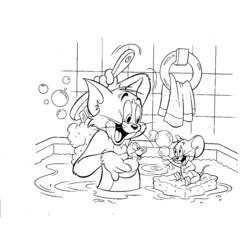 Dessin à colorier: Tom et Jerry (Dessins Animés) #24301 - Coloriages à Imprimer Gratuits