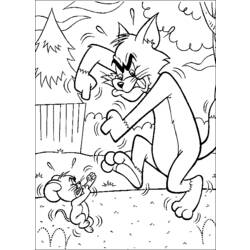 Dessin à colorier: Tom et Jerry (Dessins Animés) #24320 - Coloriages à Imprimer Gratuits
