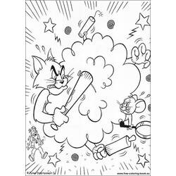 Dessin à colorier: Tom et Jerry (Dessins Animés) #24342 - Coloriages à Imprimer Gratuits