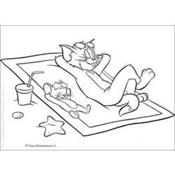 Dessin à colorier: Tom et Jerry (Dessins Animés) #24356 - Coloriages à Imprimer Gratuits