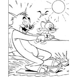 Dessin à colorier: Tom et Jerry (Dessins Animés) #24357 - Coloriages à Imprimer Gratuits