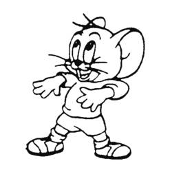 Dessin à colorier: Tom et Jerry (Dessins Animés) #24359 - Coloriages à Imprimer Gratuits