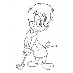 Dessin à colorier: Woody Woodpecker (Dessins Animés) #28438 - Coloriages à Imprimer Gratuits