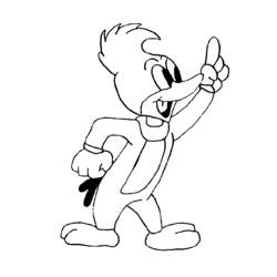 Dessin à colorier: Woody Woodpecker (Dessins Animés) #28461 - Coloriages à imprimer