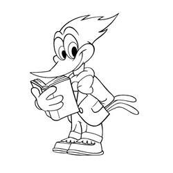 Dessin à colorier: Woody Woodpecker (Dessins Animés) #28564 - Coloriages à imprimer