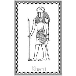 Dessin à colorier: Mythologie Égyptienne (Dieux et Déesses) #111153 - Coloriages à Imprimer Gratuits