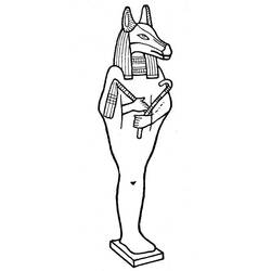 Dessin à colorier: Mythologie Égyptienne (Dieux et Déesses) #111154 - Coloriages à Imprimer Gratuits