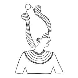 Dessin à colorier: Mythologie Égyptienne (Dieux et Déesses) #111177 - Coloriages à Imprimer