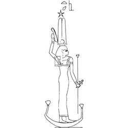 Dessin à colorier: Mythologie Égyptienne (Dieux et Déesses) #111182 - Coloriages à Imprimer Gratuits