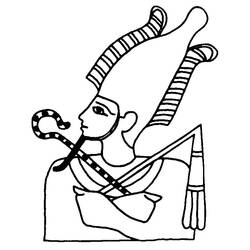 Dessin à colorier: Mythologie Égyptienne (Dieux et Déesses) #111183 - Coloriages à Imprimer Gratuits