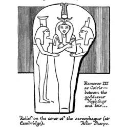 Dessin à colorier: Mythologie Égyptienne (Dieux et Déesses) #111188 - Coloriages à Imprimer Gratuits