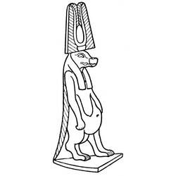 Dessin à colorier: Mythologie Égyptienne (Dieux et Déesses) #111197 - Coloriages à Imprimer Gratuits