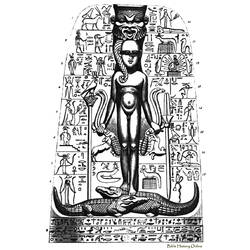 Dessin à colorier: Mythologie Égyptienne (Dieux et Déesses) #111201 - Coloriages à Imprimer Gratuits