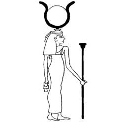 Dessin à colorier: Mythologie Égyptienne (Dieux et Déesses) #111209 - Coloriages à Imprimer Gratuits