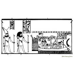 Dessin à colorier: Mythologie Égyptienne (Dieux et Déesses) #111210 - Coloriages à Imprimer Gratuits