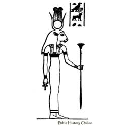 Dessin à colorier: Mythologie Égyptienne (Dieux et Déesses) #111216 - Coloriages à Imprimer Gratuits