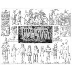 Dessin à colorier: Mythologie Égyptienne (Dieux et Déesses) #111221 - Coloriages à Imprimer Gratuits