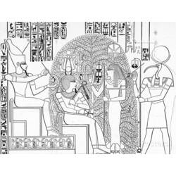 Dessin à colorier: Mythologie Égyptienne (Dieux et Déesses) #111224 - Coloriages à Imprimer Gratuits