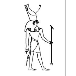 Dessin à colorier: Mythologie Égyptienne (Dieux et Déesses) #111234 - Coloriages à Imprimer Gratuits