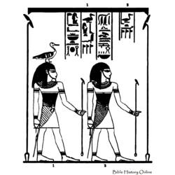 Dessin à colorier: Mythologie Égyptienne (Dieux et Déesses) #111235 - Coloriages à Imprimer Gratuits