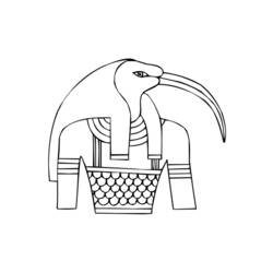 Dessin à colorier: Mythologie Égyptienne (Dieux et Déesses) #111250 - Coloriages à Imprimer