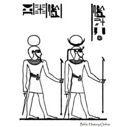 Dessin à colorier: Mythologie Égyptienne (Dieux et Déesses) #111256 - Coloriages à Imprimer Gratuits