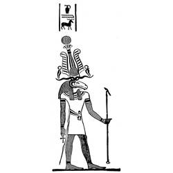 Dessin à colorier: Mythologie Égyptienne (Dieux et Déesses) #111284 - Coloriages à Imprimer Gratuits