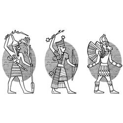Dessin à colorier: Mythologie Égyptienne (Dieux et Déesses) #111285 - Coloriages à Imprimer Gratuits