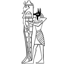 Dessin à colorier: Mythologie Égyptienne (Dieux et Déesses) #111289 - Coloriages à Imprimer Gratuits