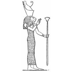 Dessin à colorier: Mythologie Égyptienne (Dieux et Déesses) #111290 - Coloriages à Imprimer Gratuits
