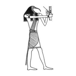 Dessin à colorier: Mythologie Égyptienne (Dieux et Déesses) #111295 - Coloriages à Imprimer Gratuits