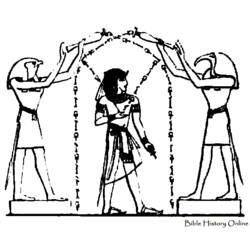 Dessin à colorier: Mythologie Égyptienne (Dieux et Déesses) #111296 - Coloriages à Imprimer Gratuits