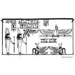 Dessin à colorier: Mythologie Égyptienne (Dieux et Déesses) #111335 - Coloriages à Imprimer Gratuits