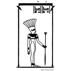 Dessin à colorier: Mythologie Égyptienne (Dieux et Déesses) #111366 - Coloriages à Imprimer Gratuits