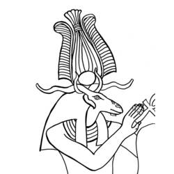 Dessin à colorier: Mythologie Égyptienne (Dieux et Déesses) #111373 - Coloriages à Imprimer Gratuits