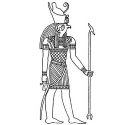 Dessin à colorier: Mythologie Égyptienne (Dieux et Déesses) #111375 - Coloriages à Imprimer Gratuits
