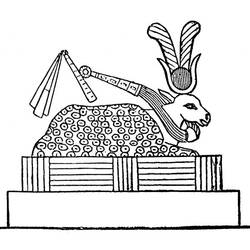 Dessin à colorier: Mythologie Égyptienne (Dieux et Déesses) #111392 - Coloriages à Imprimer Gratuits