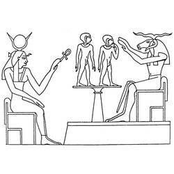 Dessin à colorier: Mythologie Égyptienne (Dieux et Déesses) #111403 - Coloriages à Imprimer Gratuits