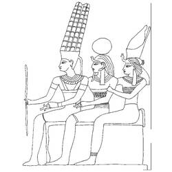 Dessin à colorier: Mythologie Égyptienne (Dieux et Déesses) #111463 - Coloriages à imprimer