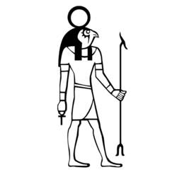 Dessin à colorier: Mythologie Égyptienne (Dieux et Déesses) #111506 - Coloriages à Imprimer Gratuits