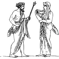 Dessin à colorier: Mythologie Grecque (Dieux et Déesses) #109737 - Coloriages à Imprimer Gratuits