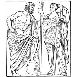 Dessin à colorier: Mythologie Grecque (Dieux et Déesses) #109772 - Coloriages à imprimer