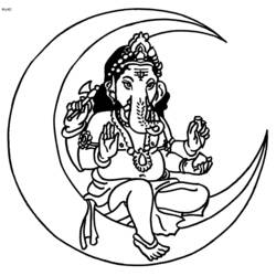 Dessin à colorier: Mythologie Hindou (Dieux et Déesses) #109222 - Coloriages à Imprimer Gratuits