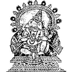 Dessin à colorier: Mythologie Hindou (Dieux et Déesses) #109247 - Coloriages à Imprimer Gratuits