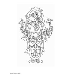 Dessin à colorier: Mythologie Hindou (Dieux et Déesses) #109258 - Coloriages à Imprimer Gratuits