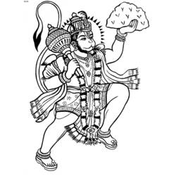 Dessin à colorier: Mythologie Hindou (Dieux et Déesses) #109281 - Coloriages à imprimer