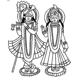Dessin à colorier: Mythologie Hindou (Dieux et Déesses) #109286 - Coloriages à Imprimer Gratuits