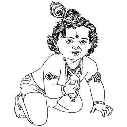 Dessin à colorier: Mythologie Hindou (Dieux et Déesses) #109294 - Coloriages à imprimer